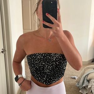 Triangle tube top - tied in the back